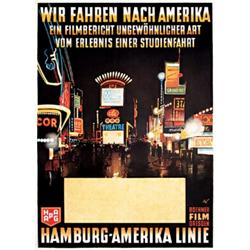 Hamburg America Line Poster 1930s
