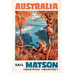 Matson Line Poster Australia
