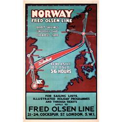 Olsen Line Poster, Norway