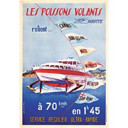 Old French Fishing Poster