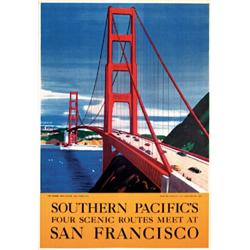GG Bridge Poster Southern Pacific