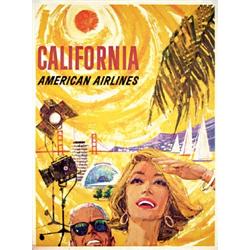 California American Airlines Poster