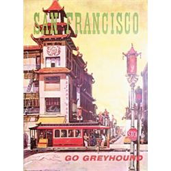 Old Greyhound San Francisco Poster