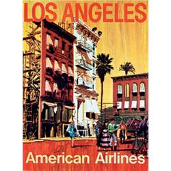 American Airlines Los Angeles Poster