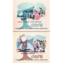 4 American Express Travel Posters