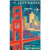 Image 1 : Lufthansa San Francisco Poster 1950s