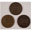 Image 2 : 3 LARGE CENTS 1848, 49, 50