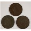 Image 1 : 3 LARGE CENTS 1819, 24, 27