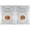 Image 1 : 1958 P&D LINCOLN CENTS, PCGS MS-66 RED