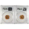 Image 2 : LOT OF ( 2 ) LINCOLN CENTS, PCGS MS-66 RED: 1940-S & 1941