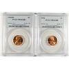 Image 1 : 1944 P&D LINCOLN CENTS, PCGS MS-66 RED