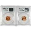 Image 2 : 1944 P&D LINCOLN CENTS, PCGS MS-66 RED