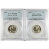 Image 1 : LOT OF ( 2 ) 1939 REVERSE OF 1940 JEFFERSON NICKELS, PCGS  MS-65 FULL STEPS