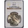 Image 1 : 1923 PEACE DOLLAR NGC MS-64+
