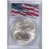 Image 1 : 2001 SILVER AMERICAN EAGLE PCGS GEM UNC (WORLD TRADE CENTER GROUND RECOVERY) RAR