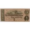 Image 1 : 1864 $5 CONFEDERATE STATES OF AMERICA NOTE