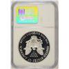 Image 4 : 2002-W AMERICAN SILVER EAGLE, NGC  PROOF-70 ULTRA CAMEO!