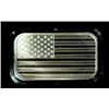 Image 1 : "AMERICAN FLAG" ONE OUNCE .999 SILVER INGOT IN PROTECTIVE PLASTIC CAPSULE