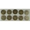 Image 2 : (10) 1902 BARBER HALF DOLLARS