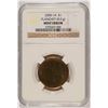 Image 1 : 2000-2014 $1.00 PLANCHET ( 8.0g ) NGC MINT ERROR, RARE TRY TO FIND ANOTHER ONE!!