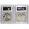 Image 2 : 2006 & 2007 AMERICAN SILVER EAGLES, PCGS MS-69