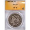 Image 1 : 1890-CC MORGAN SILVER DOLLAR, ANACS VG-8