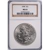 Image 1 : 1898 MORGAN SILVER DOLLAR, NGC MS-63