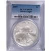 Image 1 : 2007 AMERICAN SILVER EAGLE, PCGS MS-70 PERFECT!