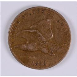 1858 SL FLYING EAGLE CENT XF/AU