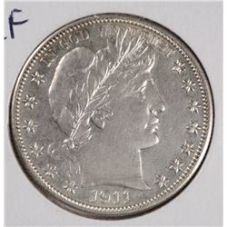 1911 BARBER HALF DOLLAR AU/BU