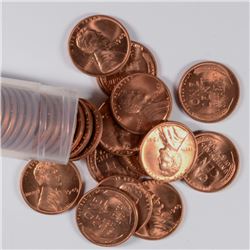 ORIGINAL GEM BU ROLL OF 1949 LINCOLN CENTS  ( 50 ) COINS