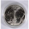 Image 2 : 2001 BU BUFFALO COMMEMORATIVE SILVER DOLLAR IN BOX WITH COA