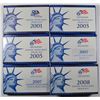 Image 1 : U.S. PROOF SETS: 2001 ( 2 ) 2005, ( 4 ) 2007 ( MISSING PRESIDENTIAL SET ) & 2008
