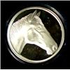 Image 1 : "HORSE HEAD" ON A BEAUTIFUL HIGH QUALITY ONE OUNCE .999 SILVER ART ROUND