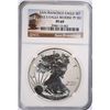 Image 1 : 2012-S AMERICAN SILVER EAGLE, REVERSE PROOF, NGC PROOF-69 TROLLEY LABEL