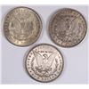 Image 2 : LOT OF ( 3 ) NICE CIRC MORGAN DOLLARS:  1879, 1887 & 1921