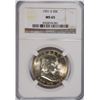 Image 1 : 1951-S FRANKLIN HALF DOLLAR, NGC MS-65 GORGEOUS!