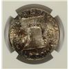 Image 3 : 1956 FRANKLIN HALF DOLLAR, NGC MS-65 FBL  CRAZY COLORS AND TONING!!
