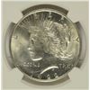Image 2 : 1922-D PEACE SILVER DOLLAR, NGC MS-63  BLAST WHITE!