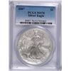 Image 1 : 2007 AMERICAN SILVER EAGLE, PCGS MS-70 PERFECT!