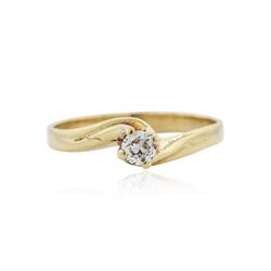 14KT Yellow Gold 0.25 ctw Diamond Solitaire Ring