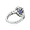 Image 3 : 14KT White Gold 1.37 ctw Tanzanite and Diamond Ring