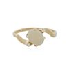 Image 1 : 14KT Yellow Gold 1.00 ctw Opal and Diamond Ring