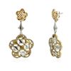 Image 2 : 14KT Yellow Gold 0.75 ctw Diamond Dangle Earrings