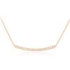 Image 2 : 14KT Rose Gold 0.84 ctw Diamond Necklace