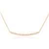 Image 2 : 14KT Rose Gold 0.84 ctw Diamond Necklace