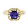 Image 1 : 14KT Yellow Gold 1.78 ctw Tanzanite and Diamond Ring