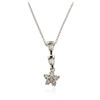 Image 2 : 14KT White Gold 0.65 ctw Diamond Pendant With Chain