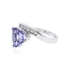 Image 2 : 14KT White Gold 2.51 ctw Tanzanite and Diamond Ring
