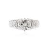 Image 1 : 14KT White Gold 1.58 ctw Diamond Ring